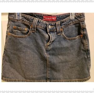 Levi's Superlow Stretch Jean Skirt Size 3 Jr
